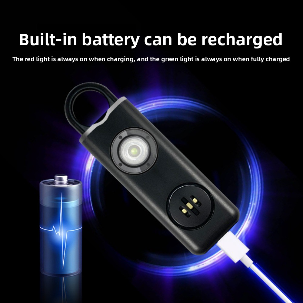 Personal Alarm Keychain - 130 데시벨의 강력한 소리를 내는 개인용
