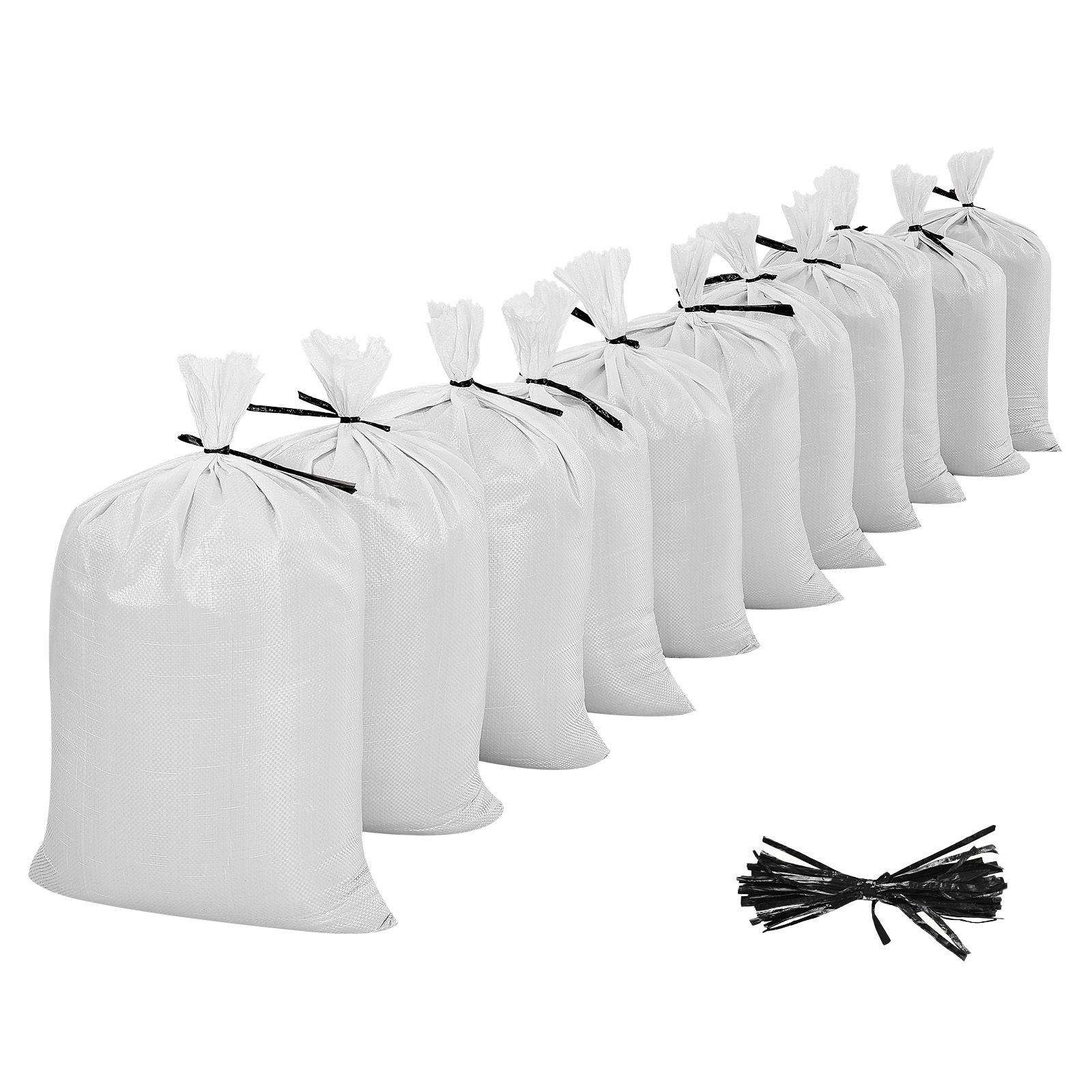 빈 모래주머니, 100팩 16 x 26인치, 묶음끈이  - Flood Barrier Bag 리뷰 및 가격